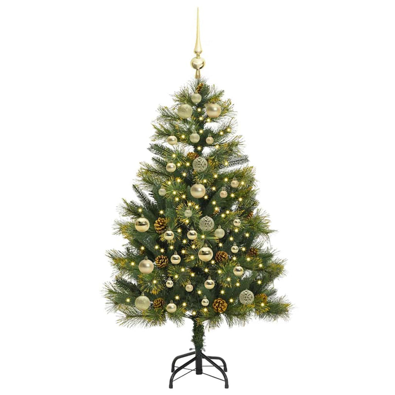 Load image into Gallery viewer, Vidaxl kunstmatige scharnier kerstboom met cones groen 150 cm
