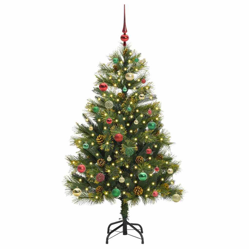Load image into Gallery viewer, Vidaxl kunstmatige scharnier kerstboom met cones groen 150 cm
