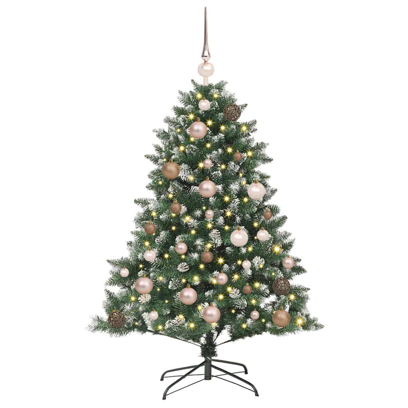Load image into Gallery viewer, Vidaxl kunstkerstboom met 150 led groen 120 cm pvc en plastic en staal
