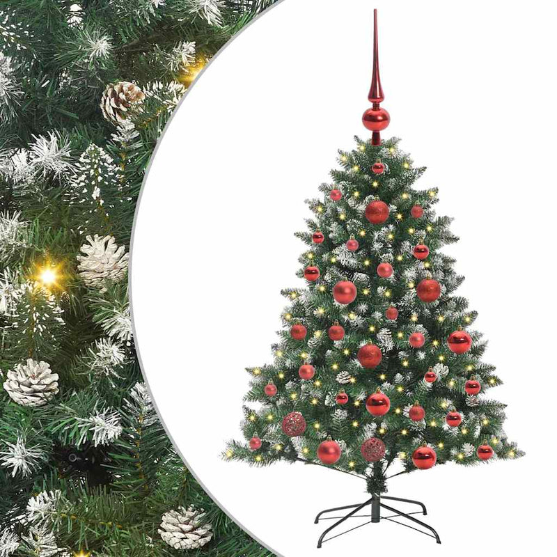 Load image into Gallery viewer, Vidaxl kunstkerstboom met 150 led groen 120 cm pvc en plastic en staal
