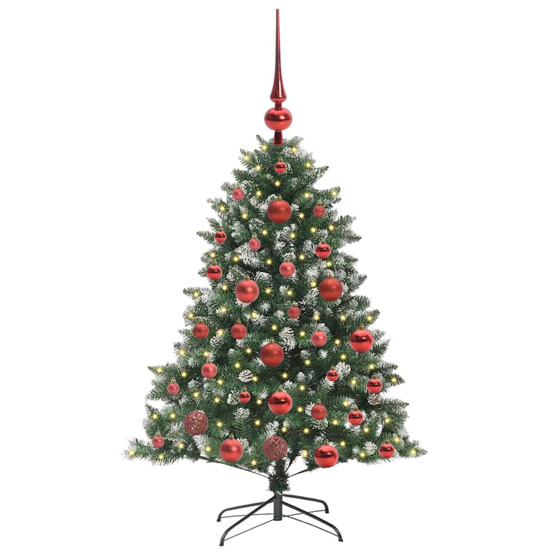 Load image into Gallery viewer, Vidaxl kunstkerstboom met 150 led groen 120 cm pvc en plastic en staal
