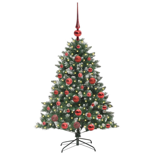 Vidaxl kunstkerstboom met 150 led groen 120 cm pvc en plastic en staal