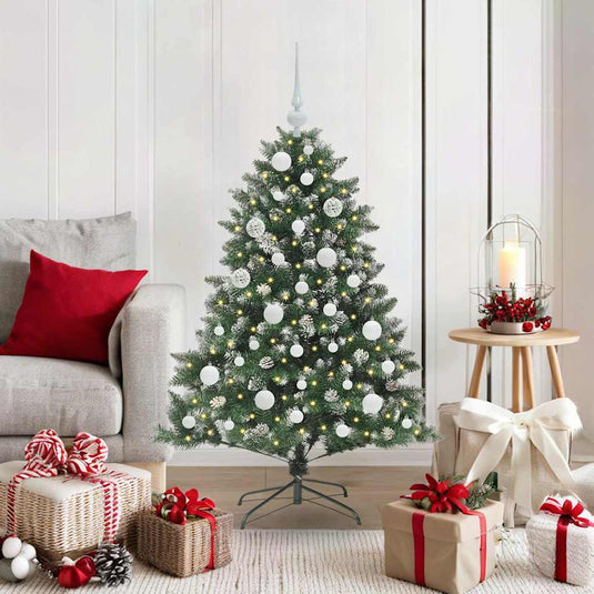 Vidaxl kunstkerstboom met 150 led groen 120 cm pvc en plastic en staal
