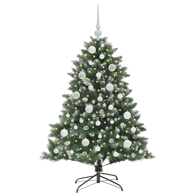 Load image into Gallery viewer, Vidaxl kunstkerstboom met 150 led groen 120 cm pvc en plastic en staal
