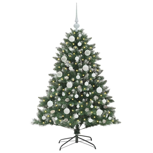 Vidaxl kunstkerstboom met 150 led groen 120 cm pvc en plastic en staal