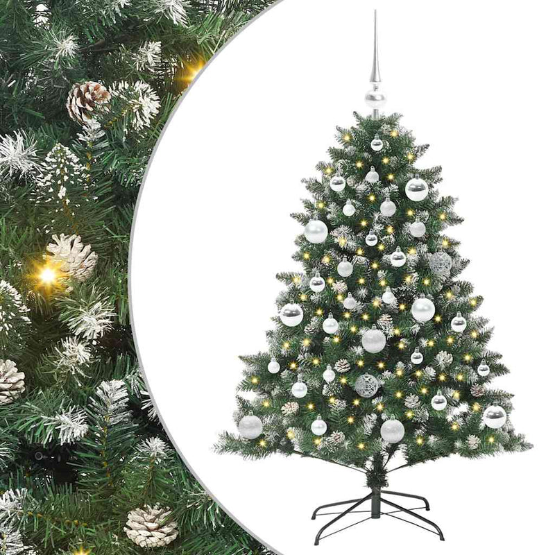 Load image into Gallery viewer, Vidaxl kunstkerstboom met 150 led groen 120 cm pvc en plastic en staal
