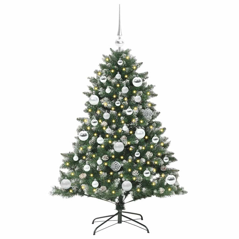 Load image into Gallery viewer, Vidaxl kunstkerstboom met 150 led groen 120 cm pvc en plastic en staal

