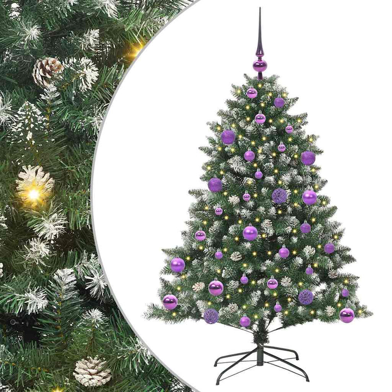 Load image into Gallery viewer, Vidaxl kunstkerstboom met 150 led groen 120 cm pvc en plastic en staal
