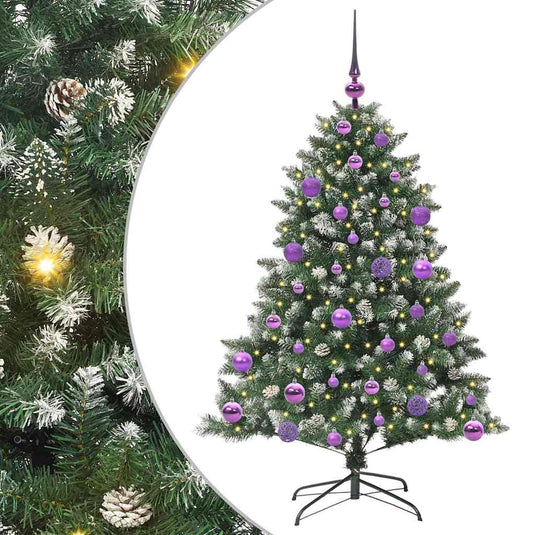 Vidaxl kunstkerstboom met 150 led groen 120 cm pvc en plastic en staal