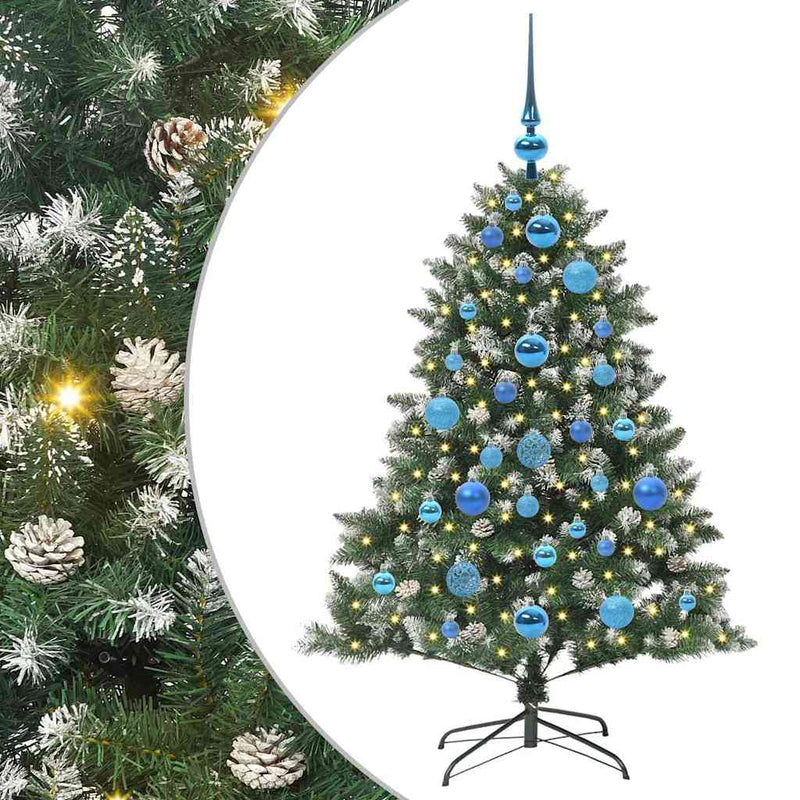 Load image into Gallery viewer, Vidaxl kunstkerstboom met 150 led groen 120 cm pvc en plastic en staal
