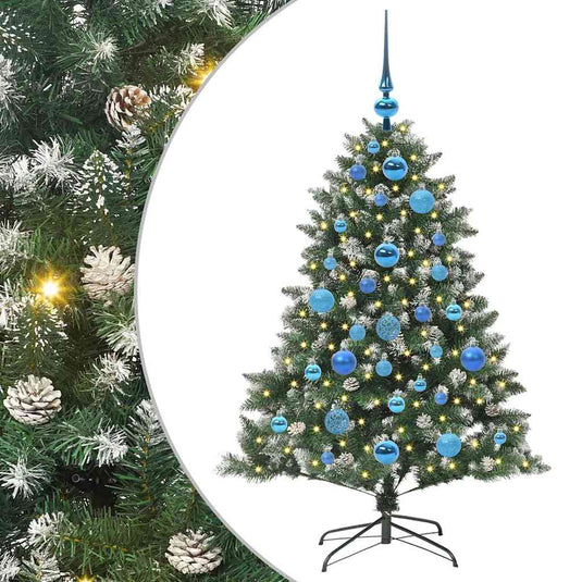 Vidaxl kunstkerstboom met 150 led groen 120 cm pvc en plastic en staal