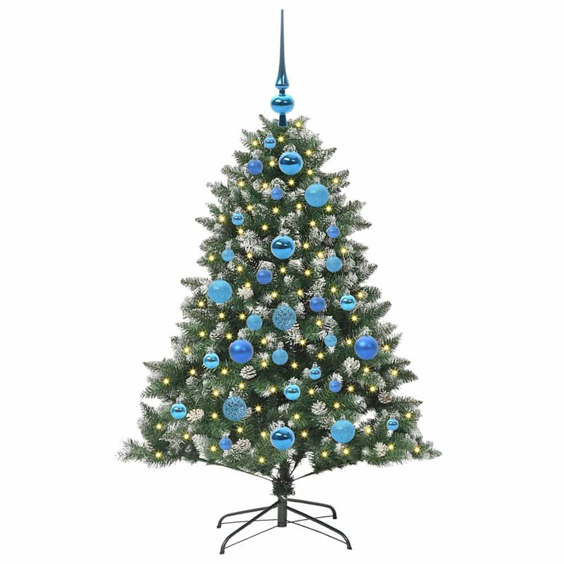Load image into Gallery viewer, Vidaxl kunstkerstboom met 150 led groen 120 cm pvc en plastic en staal
