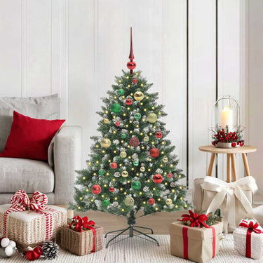 Vidaxl kunstkerstboom met 150 led groen 120 cm pvc en plastic en staal