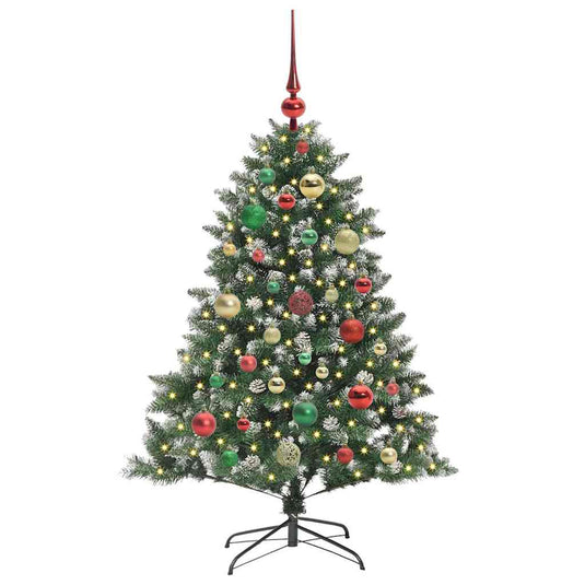 Vidaxl kunstkerstboom met 150 led groen 120 cm pvc en plastic en staal