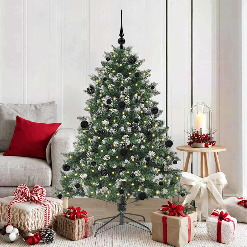 Load image into Gallery viewer, Vidaxl kunstkerstboom met 150 led groen 150 cm pvc en plastic en staal

