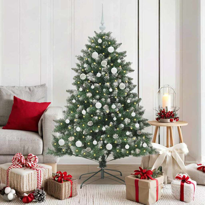 Load image into Gallery viewer, Vidaxl kunstkerstboom met 150 led groen 150 cm pvc en plastic en staal
