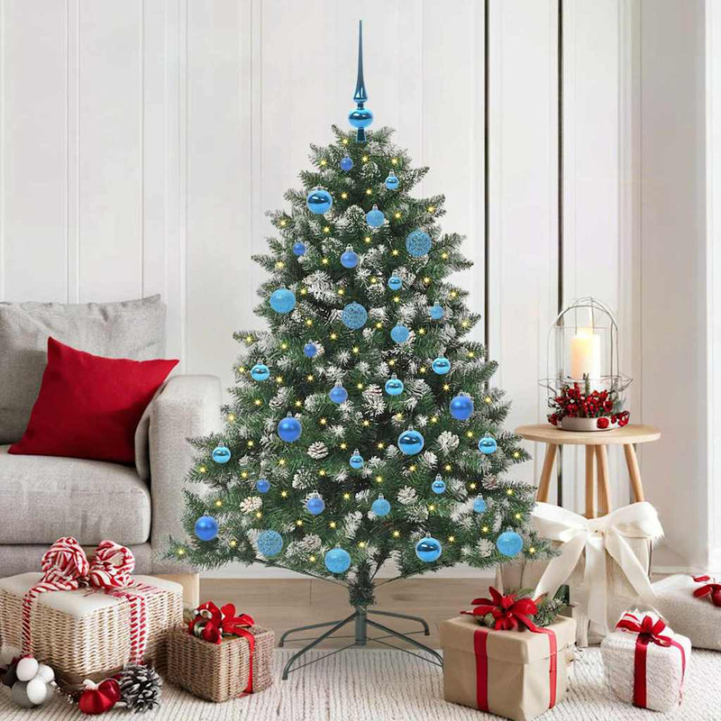 Load image into Gallery viewer, Vidaxl kunstkerstboom met 150 led groen 150 cm pvc en plastic en staal
