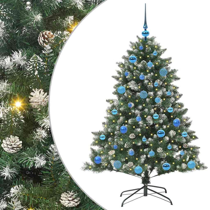 Load image into Gallery viewer, Vidaxl kunstkerstboom met 150 led groen 150 cm pvc en plastic en staal
