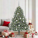 Vidaxl kunstkerstboom met 300 led groen 180 cm pvc en plastic en staal
