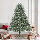 Vidaxl kunstkerstboom met 300 led groen 240 cm pvc en plastic en staal