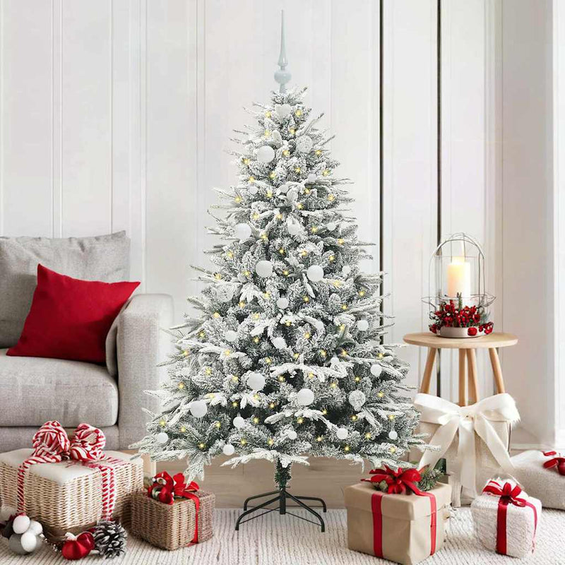 Load image into Gallery viewer, Vidaxl artificial pre-lit kerstboom met ballenset groen 150 cm
