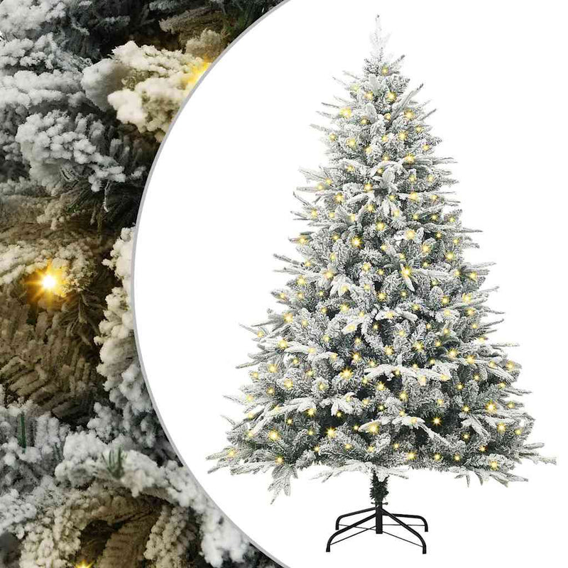 Load image into Gallery viewer, Vidaxl kunst kerstboom met verlichting groen 180 cm pvc en pe
