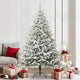 Vidaxl artificial pre-lit kerstboom met ballenset groen 210 cm