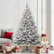 Vidaxl artificial pre-lit kerstboom met ballenset groen 210 cm