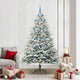 Vidaxl artificial pre-lit kerstboom met ballenset groen 210 cm