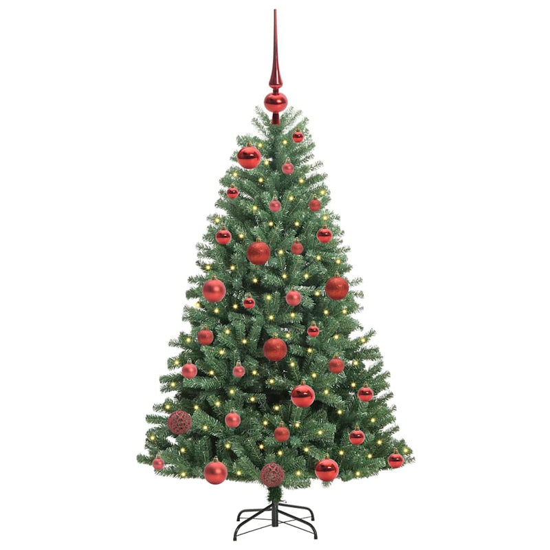 Load image into Gallery viewer, Vidaxl kunstmatige inklapbare kerstboom groen 120 cm pvc en metaal
