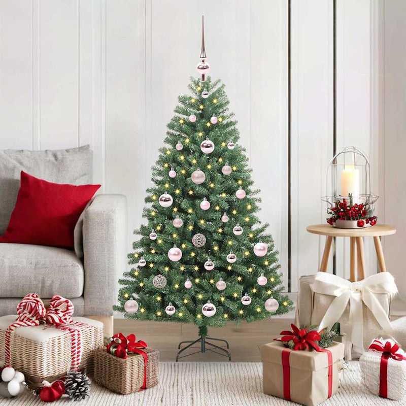 Load image into Gallery viewer, Vidaxl kunstmatige inklapbare kerstboom groen 120 cm pvc en metaal
