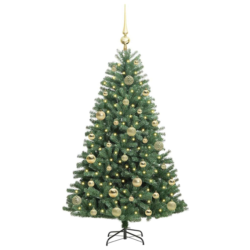 Load image into Gallery viewer, Vidaxl kunstmatige inklapbare kerstboom groen 120 cm pvc en metaal
