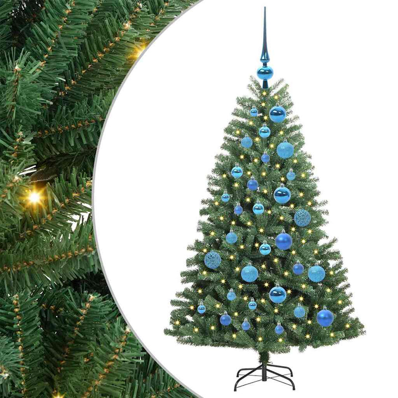 Load image into Gallery viewer, Vidaxl kunstmatige inklapbare kerstboom groen 120 cm pvc en metaal
