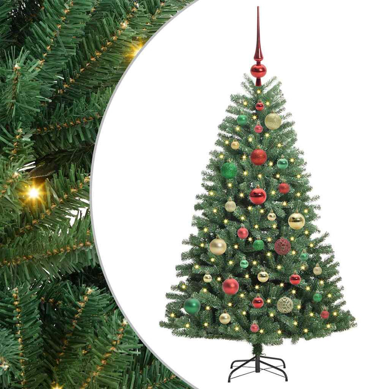 Load image into Gallery viewer, Vidaxl kunstmatige inklapbare kerstboom groen 120 cm pvc en metaal

