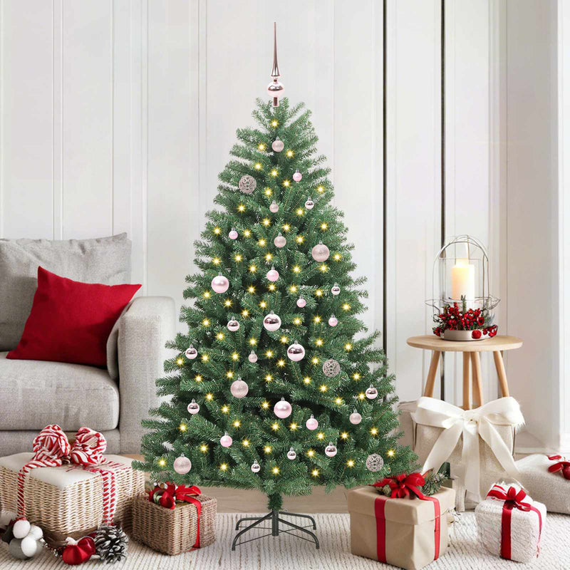 Load image into Gallery viewer, Vidaxl kunstmatige inklapbare kerstboom groen 150 cm pvc en metaal
