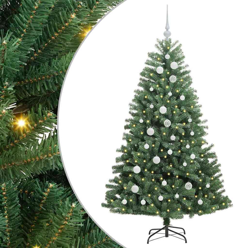 Load image into Gallery viewer, Vidaxl kunstmatige inklapbare kerstboom groen 150 cm pvc en metaal
