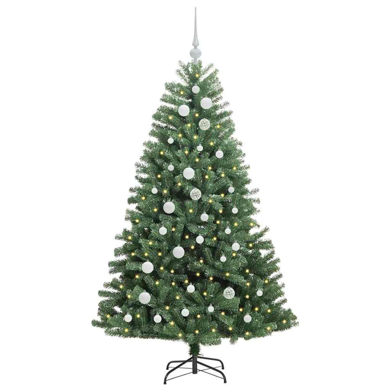 Load image into Gallery viewer, Vidaxl kunstmatige inklapbare kerstboom groen 150 cm pvc en metaal
