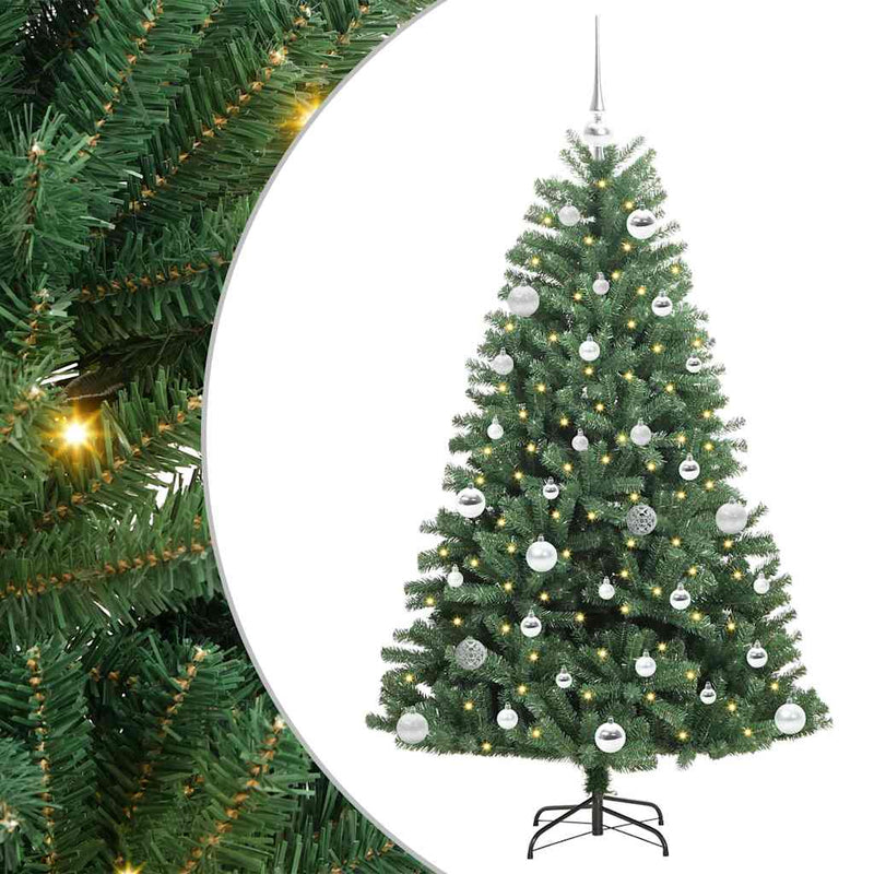 Load image into Gallery viewer, Vidaxl kunstmatige inklapbare kerstboom groen 150 cm pvc en metaal
