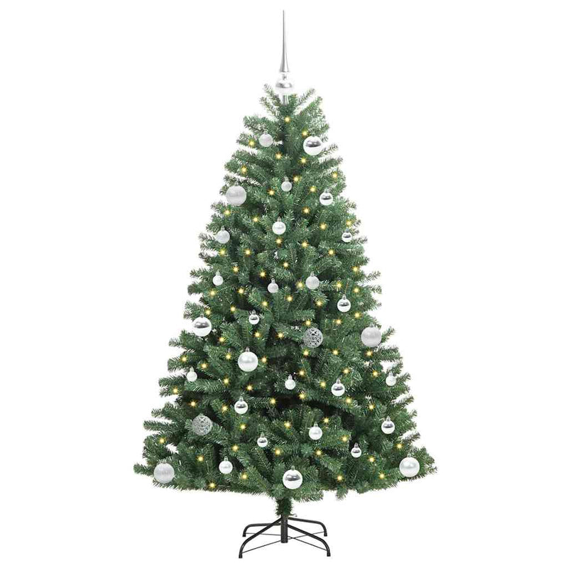 Load image into Gallery viewer, Vidaxl kunstmatige inklapbare kerstboom groen 150 cm pvc en metaal
