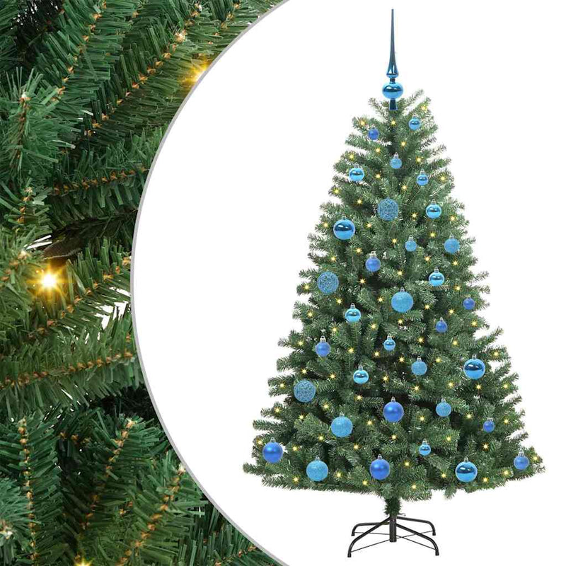 Load image into Gallery viewer, Vidaxl kunstmatige inklapbare kerstboom groen 150 cm pvc en metaal
