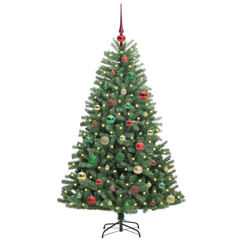 Load image into Gallery viewer, Vidaxl kunstmatige inklapbare kerstboom groen 150 cm pvc en metaal
