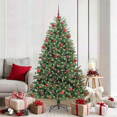 Vidaxl kunstmatige inklapbare kerstboom groen 180 cm pvc en metaal