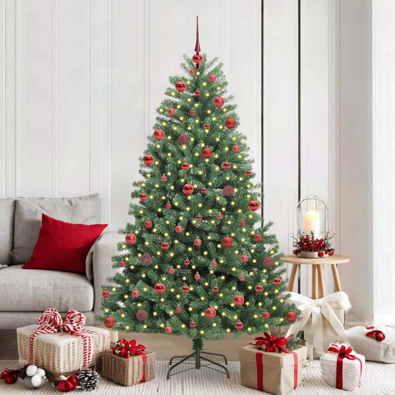 Load image into Gallery viewer, Vidaxl kunstmatige inklapbare kerstboom groen 180 cm pvc en metaal
