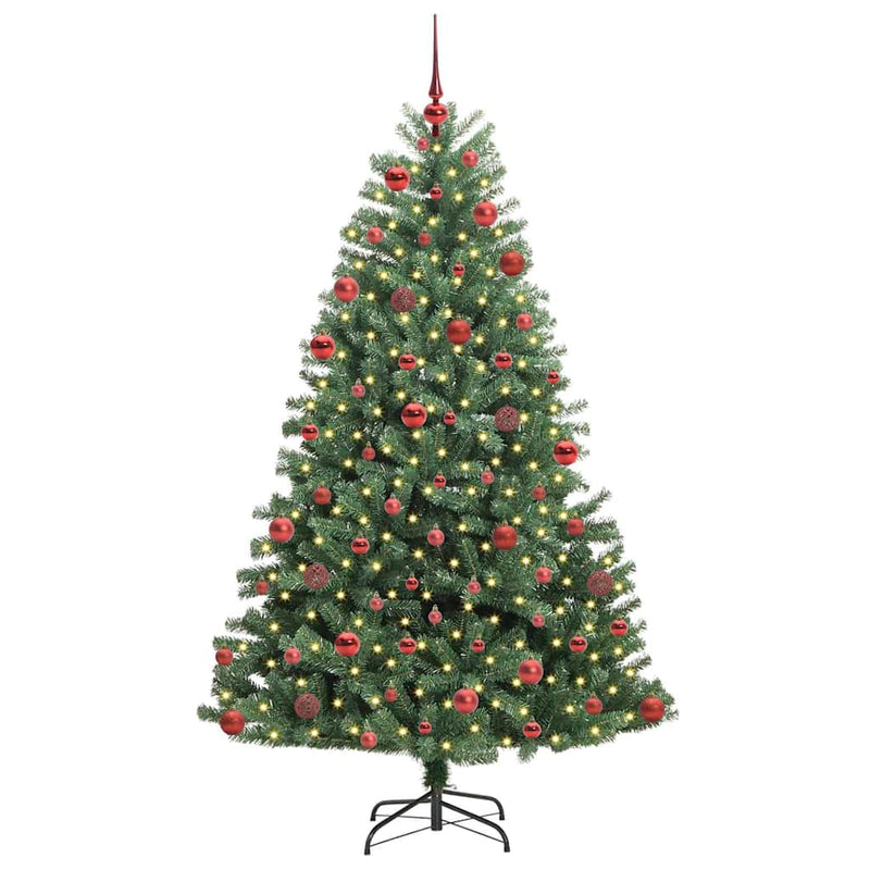 Load image into Gallery viewer, Vidaxl kunstmatige inklapbare kerstboom groen 180 cm pvc en metaal
