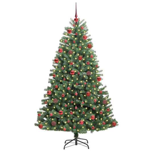 Vidaxl kunstmatige inklapbare kerstboom groen 180 cm pvc en metaal