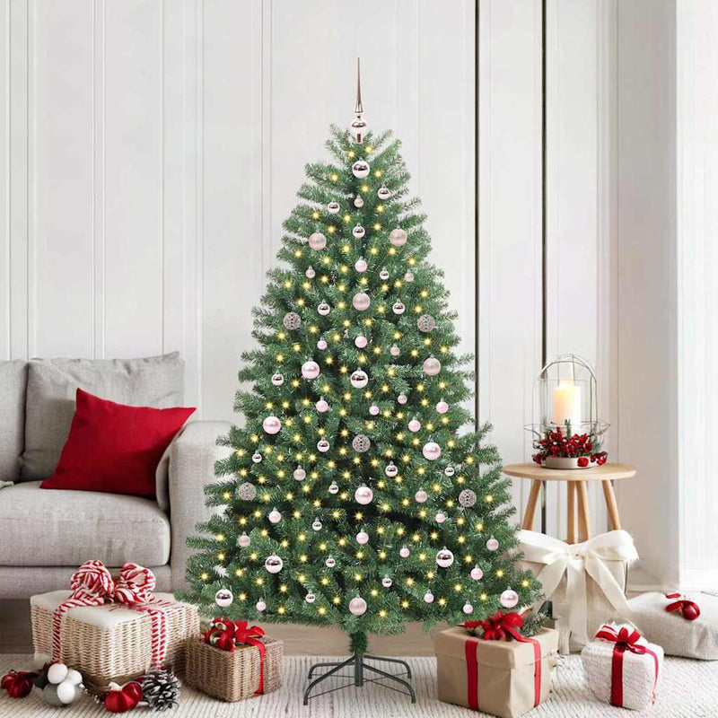 Load image into Gallery viewer, Vidaxl kunstmatige inklapbare kerstboom groen 180 cm pvc en metaal
