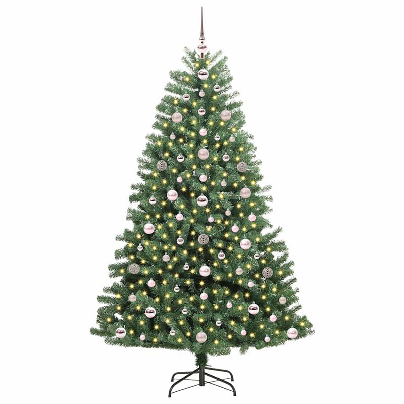 Load image into Gallery viewer, Vidaxl kunstmatige inklapbare kerstboom groen 180 cm pvc en metaal

