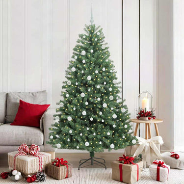 Vidaxl kunstmatige inklapbare kerstboom groen 180 cm pvc en metaal
