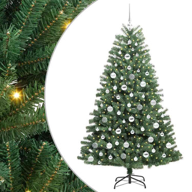Vidaxl kunstmatige inklapbare kerstboom groen 180 cm pvc en metaal