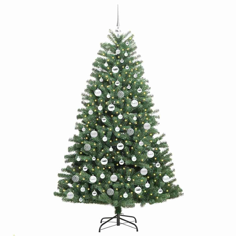Load image into Gallery viewer, Vidaxl kunstmatige inklapbare kerstboom groen 180 cm pvc en metaal
